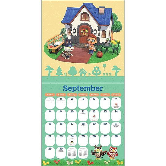 2024 Large Wall Calendar - Animal Crossing