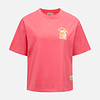 Evisu Fortune Cat Daruma Print  T-shirt PINK L