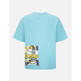 Evisu | Daruma Poster Print T-Shirt Blue XL
