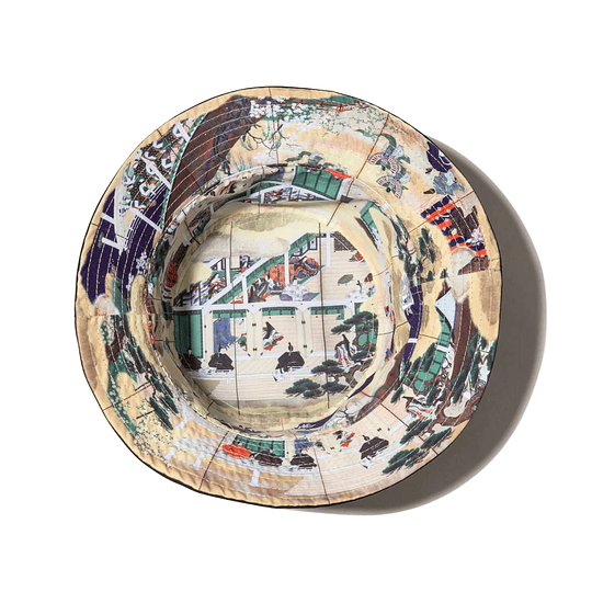 New Era Japan | Reversible Bucket Hat | Tale of Genji folding screen | Tokyo National Museum All Over Print