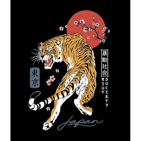 Polera Riot Society - Tokyo Tiger