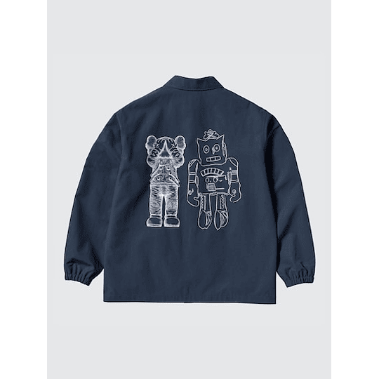 Preventa Chaqueta Uniqlo X Kaws + Warhol - Blue (tallas Japonesas)