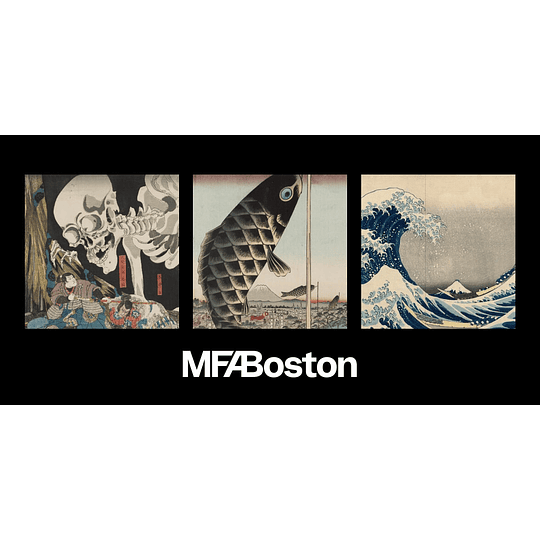 Preventa Polera Uniqlo UKIYO-E / MFA Boston - Blue Wave (tallas japonesas)