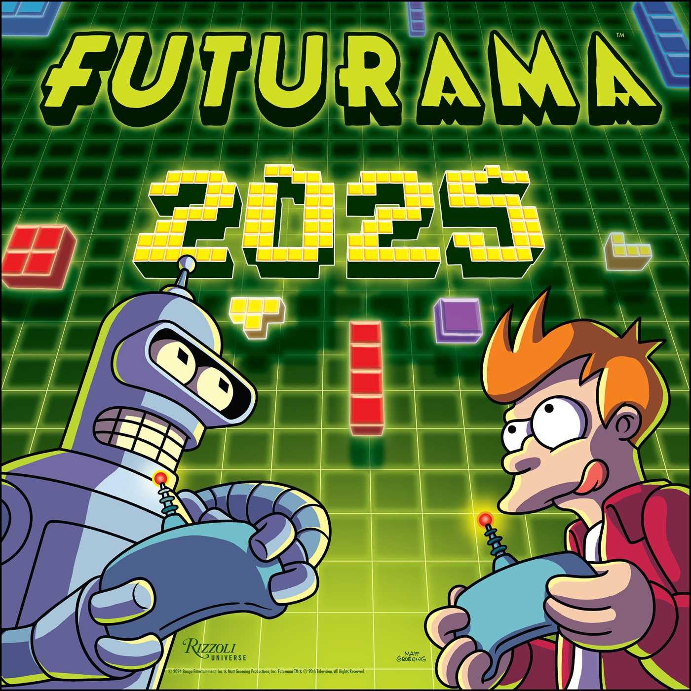 2025 Large Wall Calendar - Futurama