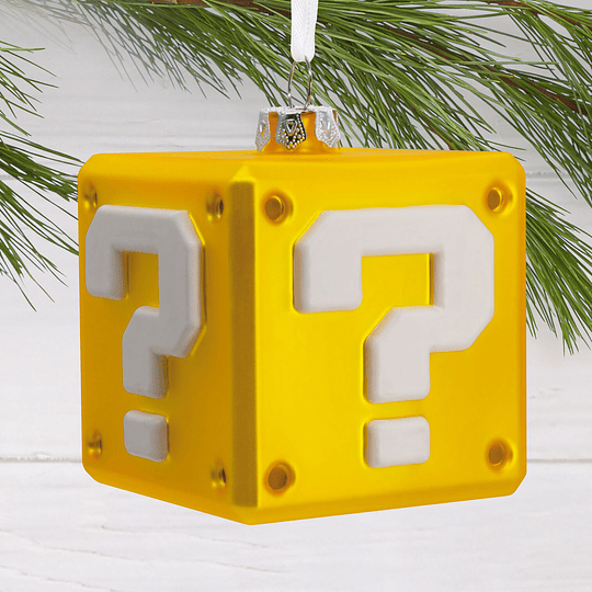 Hallmark Ornament I Nintendo Super Mario™ Question Block Blown Glass