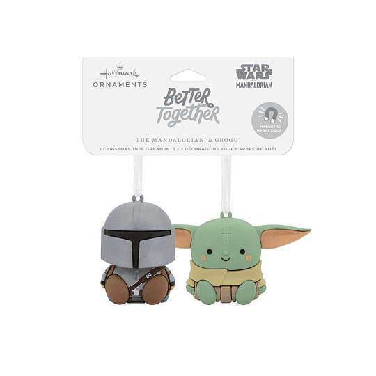 Hallmark Ornaments I Better Together Star Wars: The Mandalorian™ and Grogu™ Magnetic Ornaments, Set of 2