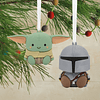Hallmark Ornaments I Better Together Star Wars: The Mandalorian™ and Grogu™ Magnetic Ornaments, Set of 2