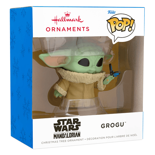 Hallmark Ornament I Star Wars: The Mandalorian™ Grogu With Butterfly Funko POP!®