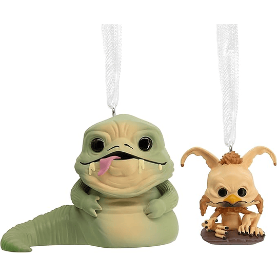 Hallmark Ornaments I Star Wars™ Jabba The Hutt & Salacious B. Crumb Funko POP!®