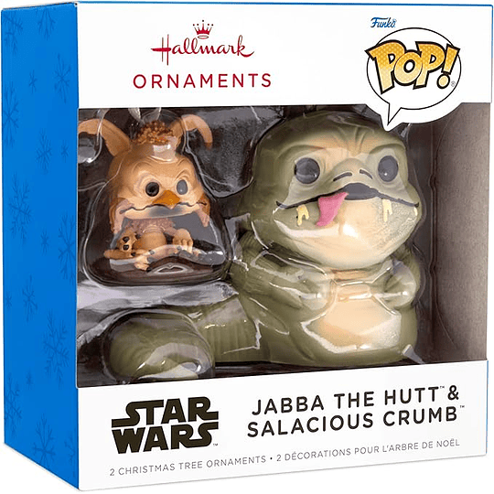 Hallmark Ornaments I Star Wars™ Jabba The Hutt & Salacious B. Crumb Funko POP!®