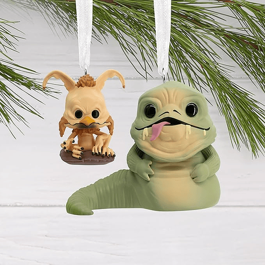 Hallmark Ornaments I Star Wars™ Jabba The Hutt & Salacious B. Crumb Funko POP!®