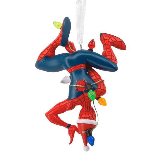 Hallmark Ornament I Marvel Spider-Man Hanging From Lights