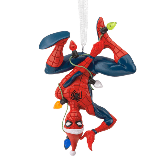 Hallmark Ornament I Marvel Spider-Man Hanging From Lights
