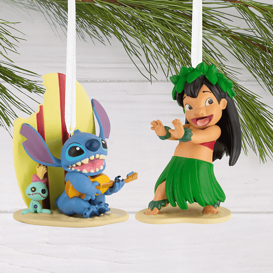 Hallmark Ornaments I Disney Lilo & Stitch, Set of 2