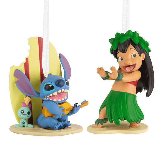 Hallmark Ornaments I Disney Lilo & Stitch, Set of 2