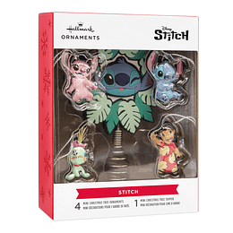 Hallmark Ornaments And Tree Topper I Mini Disney Stitch, Set of 5