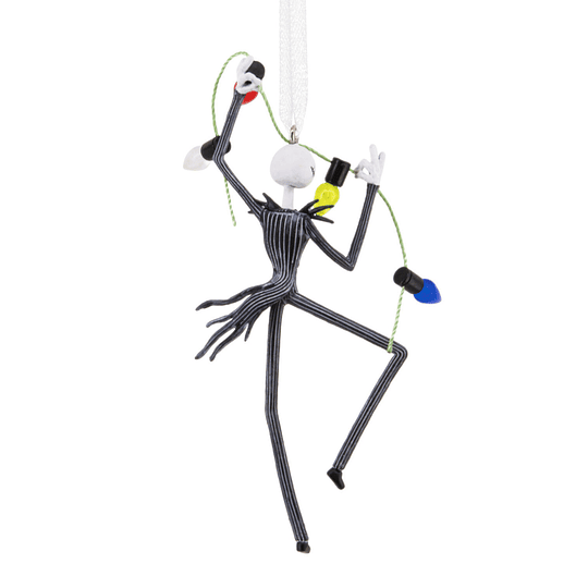 Hallmark Ornament I Disney Tim Burton's The Nightmare Before Christmas Jack Skellington With Lights