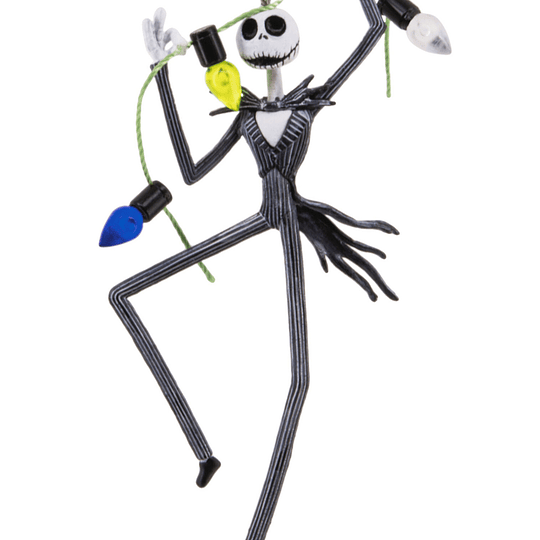 Hallmark Ornament I Disney Tim Burton's The Nightmare Before Christmas Jack Skellington With Lights