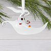 Hallmark Ornament I Disney Tim Burton's The Nightmare Before Christmas Zero With Candy Cane