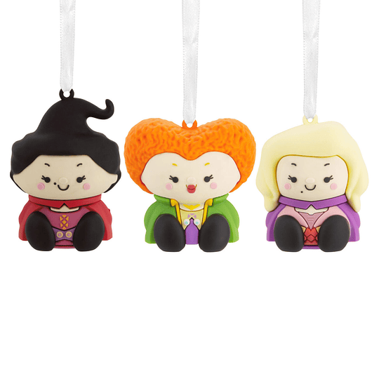 Hallmark Ornaments I Better Together Disney Hocus Pocus Mary, Winifred and Sarah Sanderson Magnetic, Set of 3
