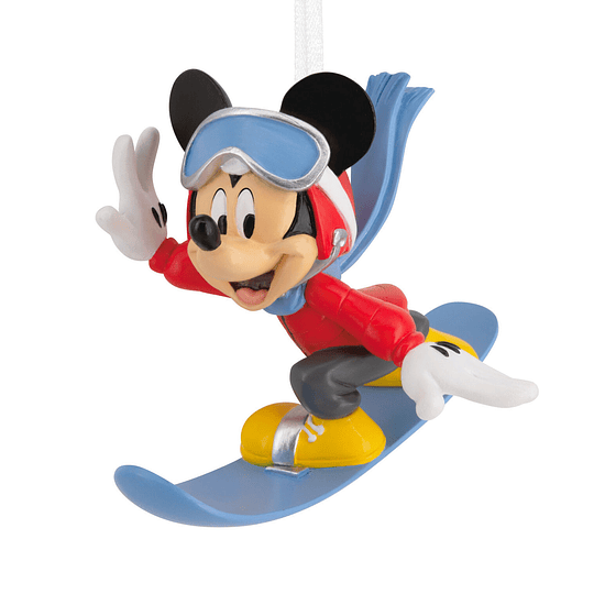 Hallmark Ornament I Disney Mickey Mouse Snowboarding