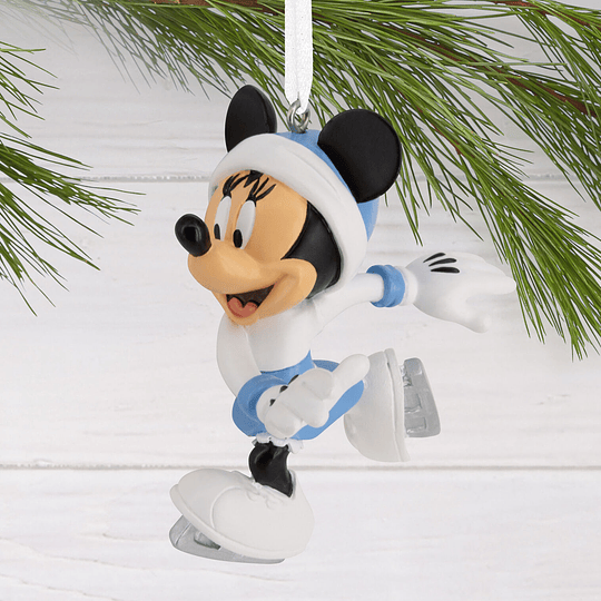 Hallmark Ornament I Disney Minnie Mouse Ice Skating