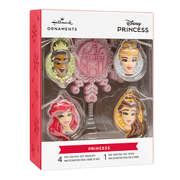 Hallmark Ornaments And Tree Topper I Mini Disney Princess Hallmark, Set of 5