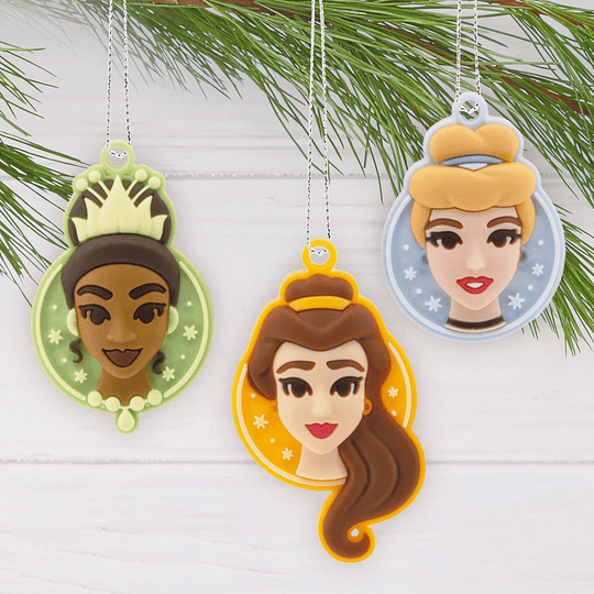 Hallmark Ornaments And Tree Topper I Mini Disney Princess Hallmark, Set of 5