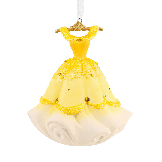 Hallmark Ornament I Disney Princess Belle's Gown Ceramic