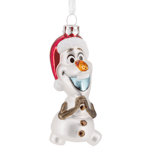 Hallmark Ornament I Disney Frozen Holiday Olaf Blown Glass