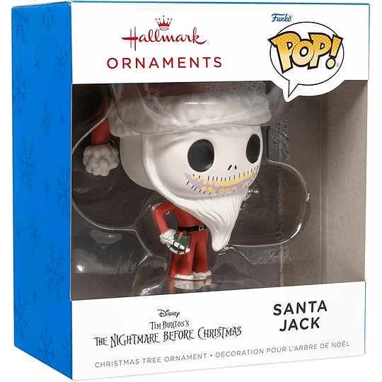 Hallmark Ornament I Disney Tim Burton's The Nightmare Before Christmas Santa Jack Funko POP!®