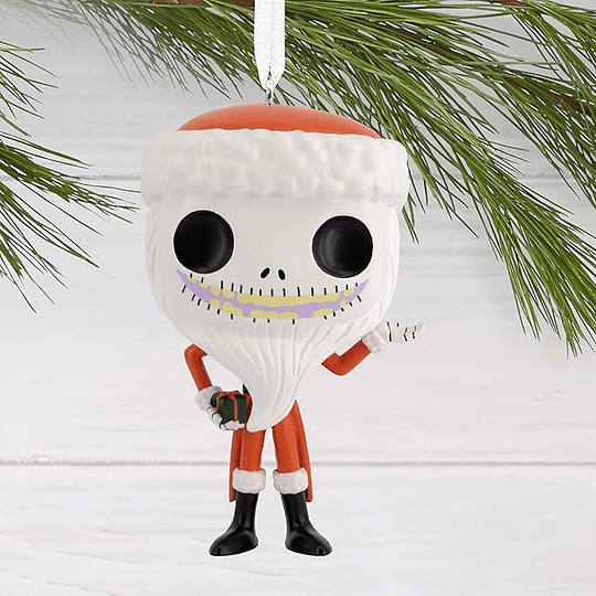 Hallmark Ornament I Disney Tim Burton's The Nightmare Before Christmas Santa Jack Funko POP!®