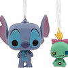 Hallmark Ornaments I Disney Stitch with Scrum, Set of 2