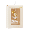 Hallmark Ornament I Disney Mickey Mouse White and Gold Ceramic