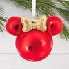 Hallmark Ornament I Disney Minnie Mouse Ears Icon Blown Glass