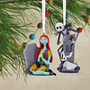 Hallmark Ornaments I Disney Tim Burton's The Nightmare Before Christmas Jack and Sally With Tombstones, Set of 2