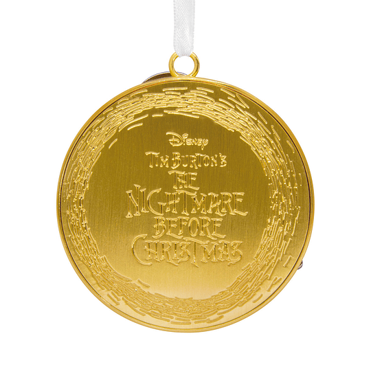 Hallmark Ornament I Disney Tim Burton's The Nightmare Before Christmas Jack Skellington on Moon Metal