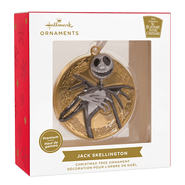 Hallmark Ornament I Disney Tim Burton's The Nightmare Before Christmas Jack Skellington on Moon Metal