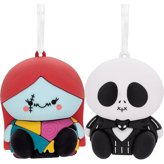 Hallmark Ornaments I Better Together Disney Tim Burton's The Nightmare Before Christmas Jack and Sally Magnetic, Set of 2