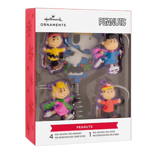 Hallmark Ornaments And Tree Topper I Mini Peanuts®, Set of 5