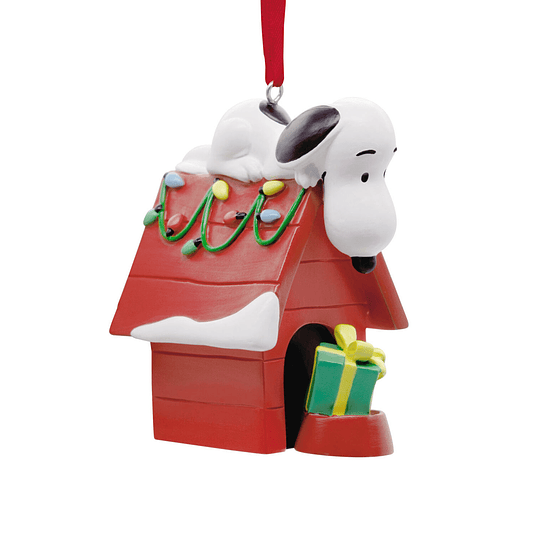 Hallmark Ornament I Peanuts® Snoopy on Holiday Doghouse