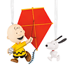 Hallmark Ornaments I Peanuts® 75th Anniversary Charlie Brown and Snoopy, Set of 2