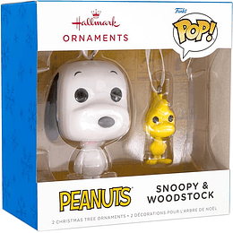 Hallmark Ornaments I Peanuts Snoopy and Woodstock Funko POP!®, Set of 2