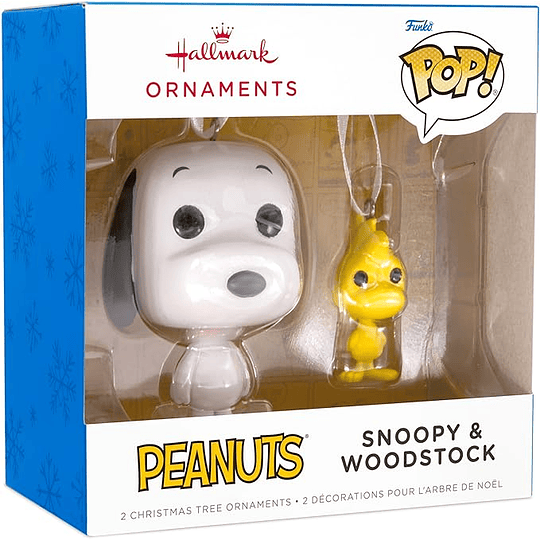 Hallmark Ornaments I Peanuts Snoopy and Woodstock Funko POP!®, Set of 2