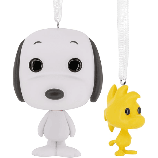 Hallmark Ornaments I Peanuts Snoopy and Woodstock Funko POP!®, Set of 2