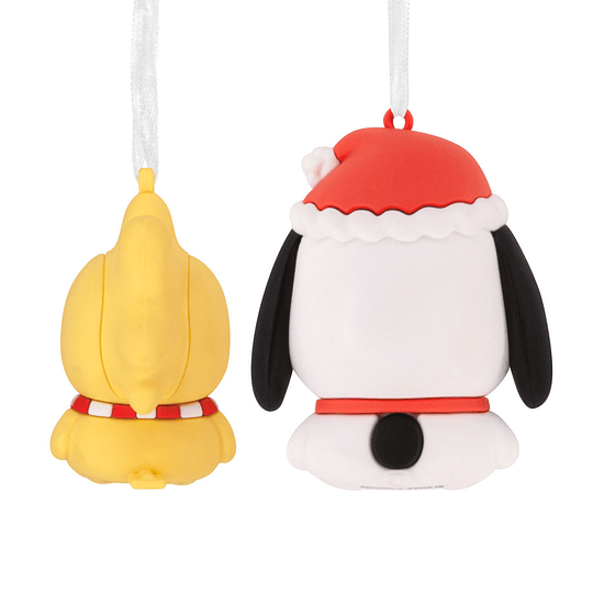 Hallmark Ornaments I Better Together Peanuts® Holiday Snoopy and Woodstock Magnetic, Set of 2
