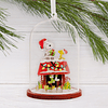 Hallmark Ornament I Peanuts® Snoopy's Doghouse Cloche Glass and Paper