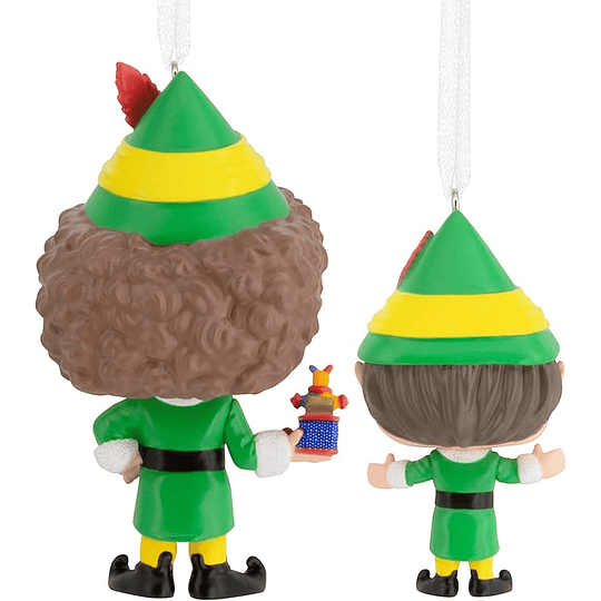 Hallmark Ornament I Buddy The Elf and Papa Elf Funko POP!®, Set of 2