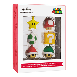 Hallmark Ornaments I Mini Nintendo Super Mario™ Shatterproof, Set of 6
