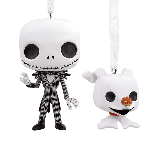 Hallmark Ornament I  Jack Skellington & Zero Funko POP!®, set of 2